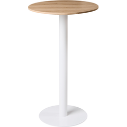 MORELLA - Statafel - Lichtbruin/Wit - 60 cm - MDF