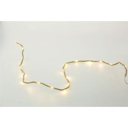 Chaks Lichtsnoer/lichtverlichting - jute - warm wit - 160 cm - touwverlichting - Lichtsnoeren