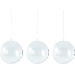 15x Kerstballen om te vullen 12 cm - Kerstbal