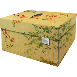 Dutch Design Brand Opbergdoos met Deksel - Doos in Karton - Geschenkdoos - 39x31x21cm - Japanese Blossom - 1 Stuk