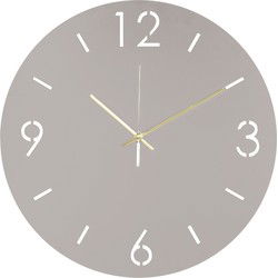 Spinder Design klok Time Ø 40 - Silky Taupe