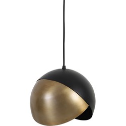 Light&living Hanglamp Ø25x21 cm NAMCO antiek brons-mat zwart