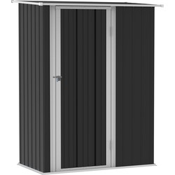 4goodz Stalen Tuinkast Balkonkast  84x142x189 cm - Grijs