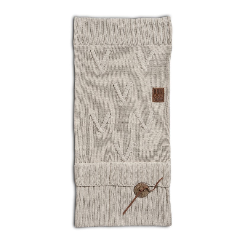 Niet verwacht papier single Knit Factory Aran Gebreide Pocket - Wandkleed - Armleuning Organizer -  Opbergzak voor bank - Beige - 100x50 cm - Knit Factory - | HomeDeco.nl