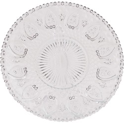 Clayre & Eef Dinerbord  Ø 22 cm Glas Rond Eetbord