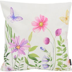 Sierkussen Aquarel Flower - Outdoor | 45 x 45 cm | Katoen/Polyester
