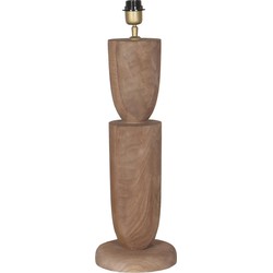 PTMD Tafellamp Lorinne 2 - 20x20x55 cm - Hout - Naturel