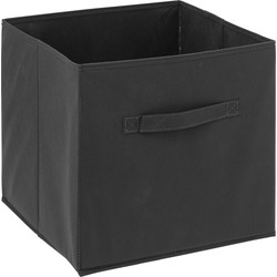 5Five Opbergmand/kastmandje - Donkergrijs - 31 x 31 x 31 cm - 29 liter - Vakkenkast manden - Opvouwbaar - Opbergmanden