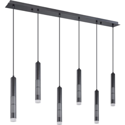 Industriële hanglamp Atri - L:110cm - LED - Metaal - Zwart