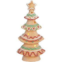 House of Seasons Kerstversiering Boom - 24x11.5x51 cm - Keramiek - Bruin