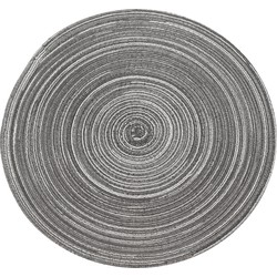 Krumble Placemat rond - Zilver/grijs