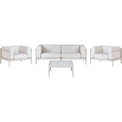 FERRETTI - Loungeset voor 4 - Lichtbeige - Synthetisch