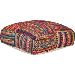 Beliani MEKHTAR - Vloerkussens-Multicolor-Katoen