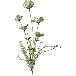 Cosmos 67 cm Salbei grün künstliche Blume Seide gefälschte Blume - Buitengewoon de Boet