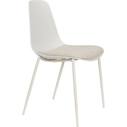 Housecraft Living Jeffrey Eetkamerstoelen Wit - Set van 4