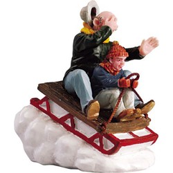 Weihnachtsfigur Sledding with gramps - LEMAX