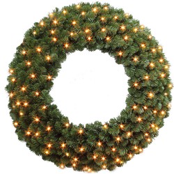 Triumph Tree Diamond Kerstkrans met LED Verlichting - Ø45 cm - Groen
