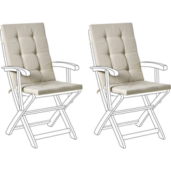 Beliani MAUI PREMIUM - Zitkussen-Beige-Polyester