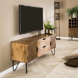 Hoyz - TV-meubel Tweak - Massief Mangohout - TV-kast - 135x35x55