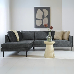 Hoekbank Gaya velvet antraciet links