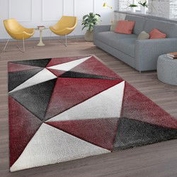 Laagpolig Modern Vloerkleed Smarela - Rood - 200x290 cm