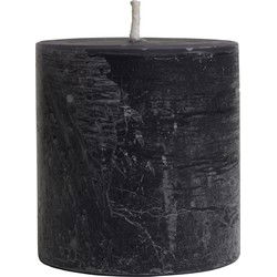 PTMD Kaars New Rustic Outdoor - 15x15x16 cm - Parrafin - Antraciet
