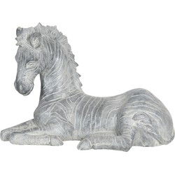 Clayre & Eef Beeld Zebra Grijs Kunststof