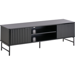 Beliani GLASTONBURY - TV-kast-Zwart-MDF