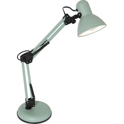 Mexlite - tafellamp - Study - groen - metaal - Ø 15cm - E27 - 3456G