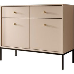 Meubella - Dressoir Moreno - Beige - 104 cm