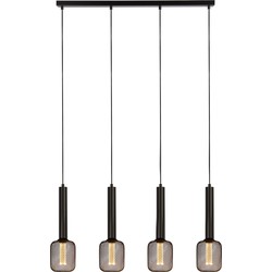 Hanglamp Dulwich Metaal L:80cm Zwart