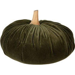 Clayre & Eef Decoratie Pompoen Groen Polyester