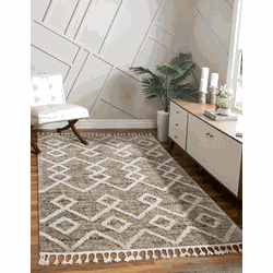 Milda vloerkleed - Scandinavische Stijl Modern Handgemaakt Look - Beige - 200 X 290 CM