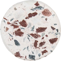 Clayre & Eef Deurknop  Ø 4 cm Beige Bruin Steen Rond Meubelknop