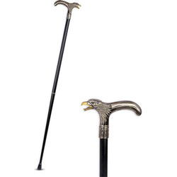 AN ALUMINIUM WALKING STICK
