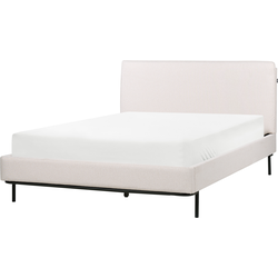 CORIO - Tweepersoonsbed - Crème - 140 x 200 cm - Polyester