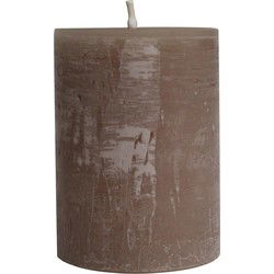 PTMD Kaars New Rustic Outdoor - 15x15x20 cm - Parrafin - Sahara