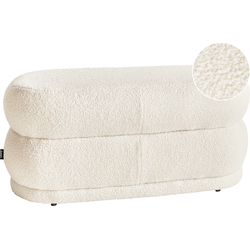 Beliani ELLENDALE - Bedbank-Wit-Bouclé