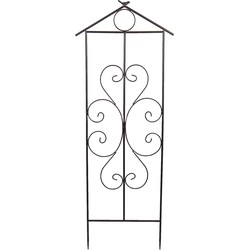 Clayre & Eef Klimplantenrek  49x131 cm Bruin Metaal Rechthoek Plantensteun