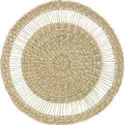 Ronde placemat zeegras naturel 38 cm - Placemats