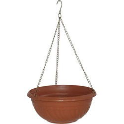 HANGENDE PLANTENBAK BLOEMPOT MET KETTING diameter 26cm