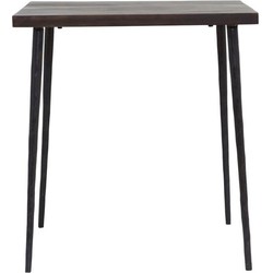 House Doctor tafel Slated zwart 70x70cm