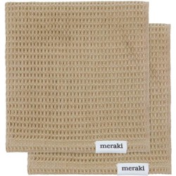 Meraki Vaatdoek Pumila beige - 2 stuks