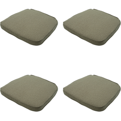 Madison -  Zitkussen Wicker Taupe canvas eco+ - Ca. 48x48 cm - Set van 4