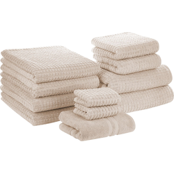 Beliani ATAI - Handdoek-Beige-Katoen