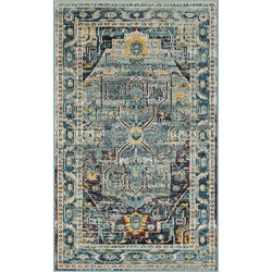 Safavieh Boho Indoor Woven Area Rug, Crystal Collection, CRS503, in Teal & Purple, 91 X 152 cm