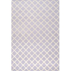 Safavieh Diamond Indoor Hand Tufted Area Rug, Cambridge Collection, CAM135, in Lavender & Ivory, 183 X 274 cm