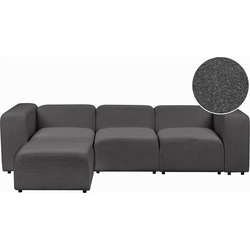 Beliani FALSTERBO - Modulaire Sofa-Grijs-Bouclé