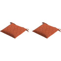 Madison - Zitkussen - Graphic terra - 46x46 - Bruin - 2 Stuks