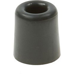 Deurbuffer / deurstopper van rubber - zwart - 50 x 30 mm - Deurstoppers